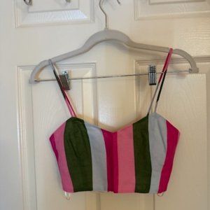 Zara Striped Crop Top - XS